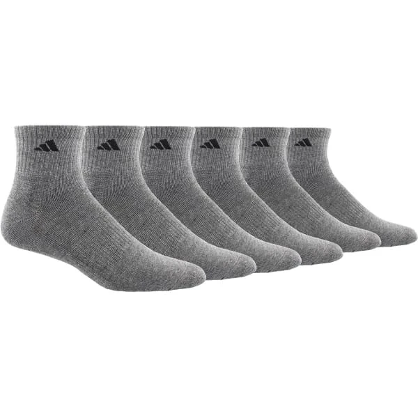 ADIDAS Men's Athletic Quarter Socks, 6 Pack