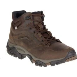 MERRELL Men's Moab Adventure Mid Waterproof Hiking Boots, Dark Earth