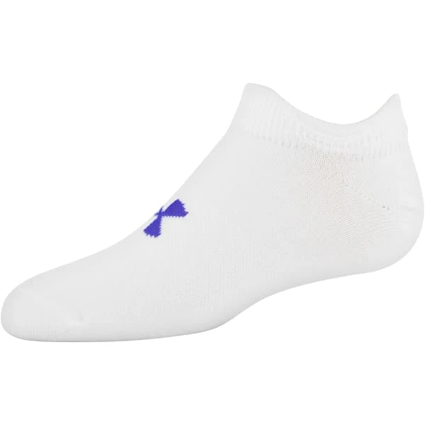 UNDER ARMOUR Girls' Essential No Show Socks, 6-Pack - Image 7
