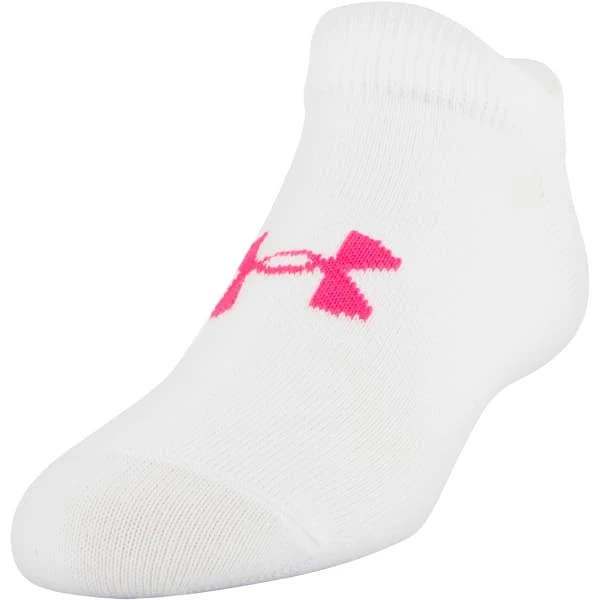 UNDER ARMOUR Girls' Essential No Show Socks, 6-Pack - Image 8