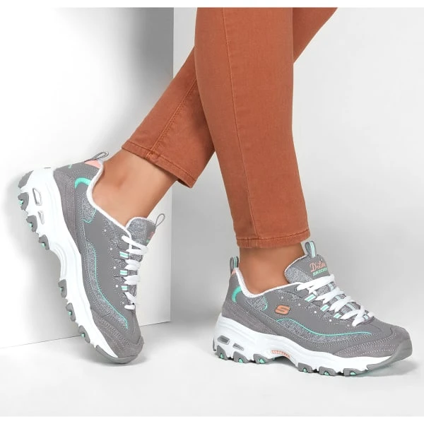 SKECHERS Women's D'Lites - Sparkling Rain Sneaker - Image 6