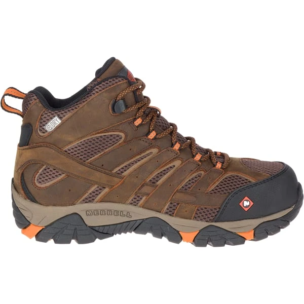 MERRELL Men's Moab Vertex Mid Waterproof Comp Toe Work Boots - Image 2