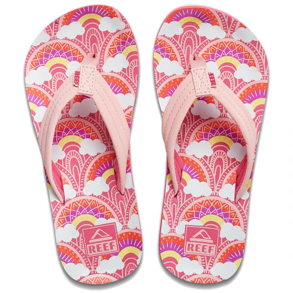 REEF Kids' Ahi Rainbow & Clouds Sandals - Image 3