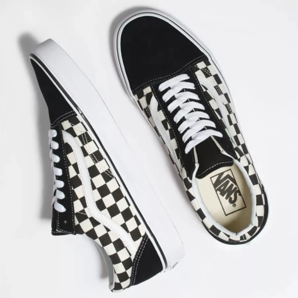 VANS Men's Primary Check Old Skool Shoes - Image 6
