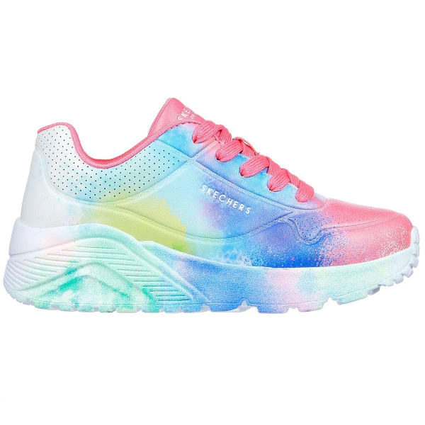 SKECHERS Girls' Uno Lite - Splatter Shines Sneakers - Image 2