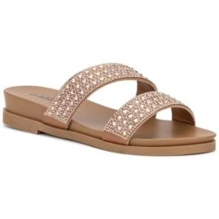 OLIVIA MILLER Women's Juliette Slip-On Flat Sandals