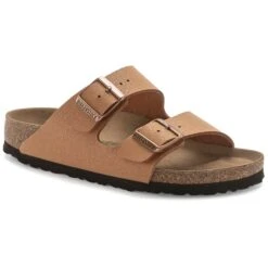 BIRKENSTOCK Women's Arizona Vegan Birkibuc Sandal, Narrow